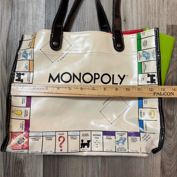 Vintage Hasbro Monopoly Cream and Black Tote Bag - Picture 2 of 12